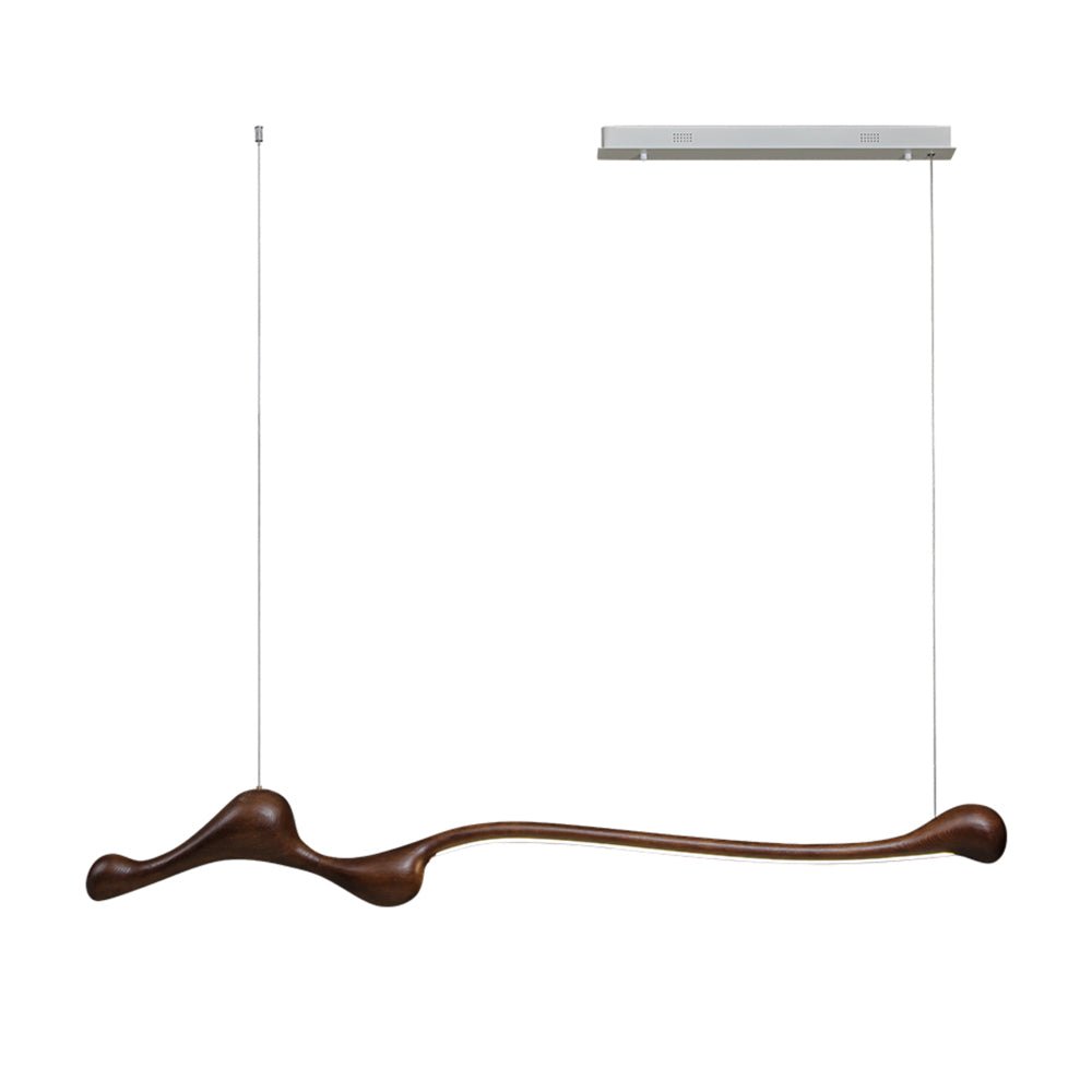 Lampada a sospensione – Legno – Colori naturali – Design moderno – Fatto a mano, Illuminazione LED ad alta efficienza energetica