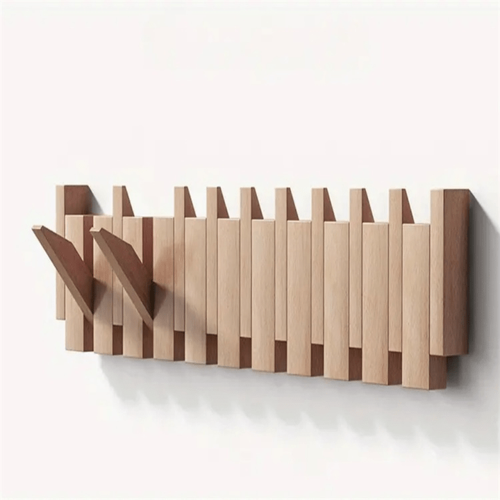 Appendino da parete in design pianoforte | Legno fatto a mano | Naturale