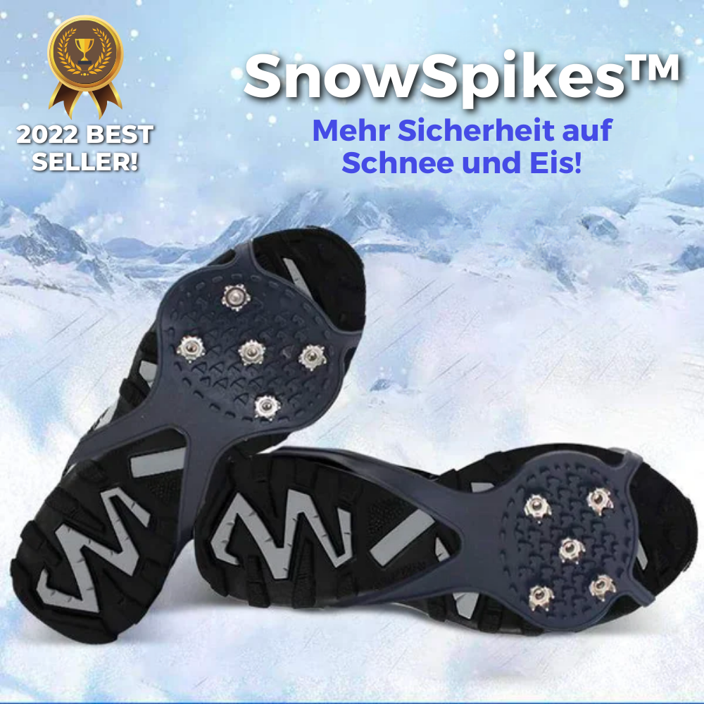 SnowSpikes | Chiodi Antiscivolo | Traction in Acciaio a 5 Denti | Gomma & Acciaio Mangas