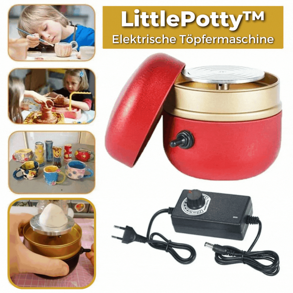LittlePotty – Mini-tornio per bambini e adulti | Divertimento creativo e artigianato per casa [Ultimo giorno di sconto]