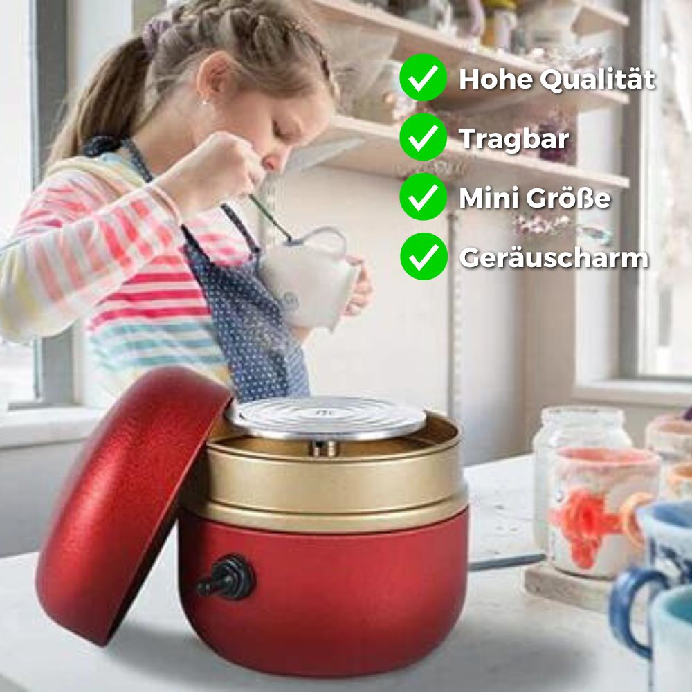 LittlePotty – Mini-tornio per bambini e adulti | Divertimento creativo e artigianato per casa [Ultimo giorno di sconto]