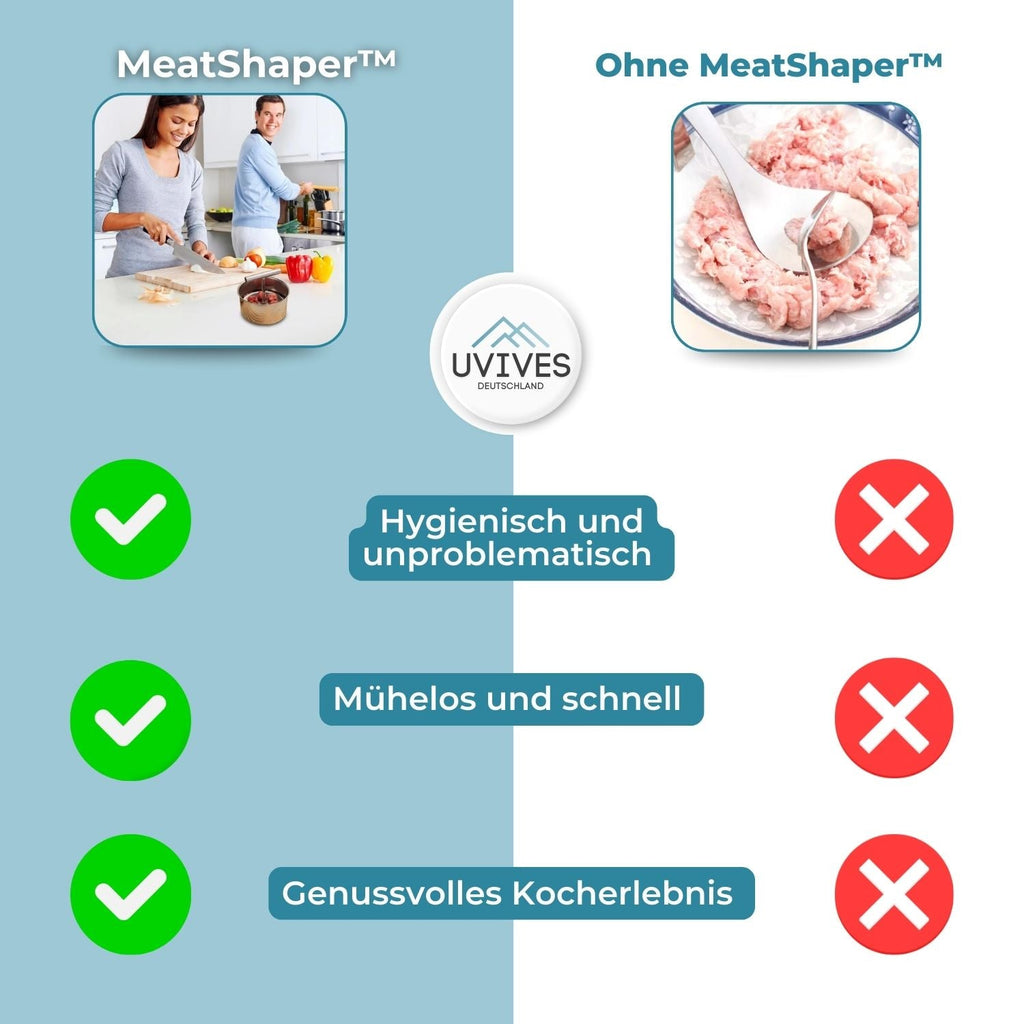 MeatShaper - Stampino in acciaio inox per polpette in cucina