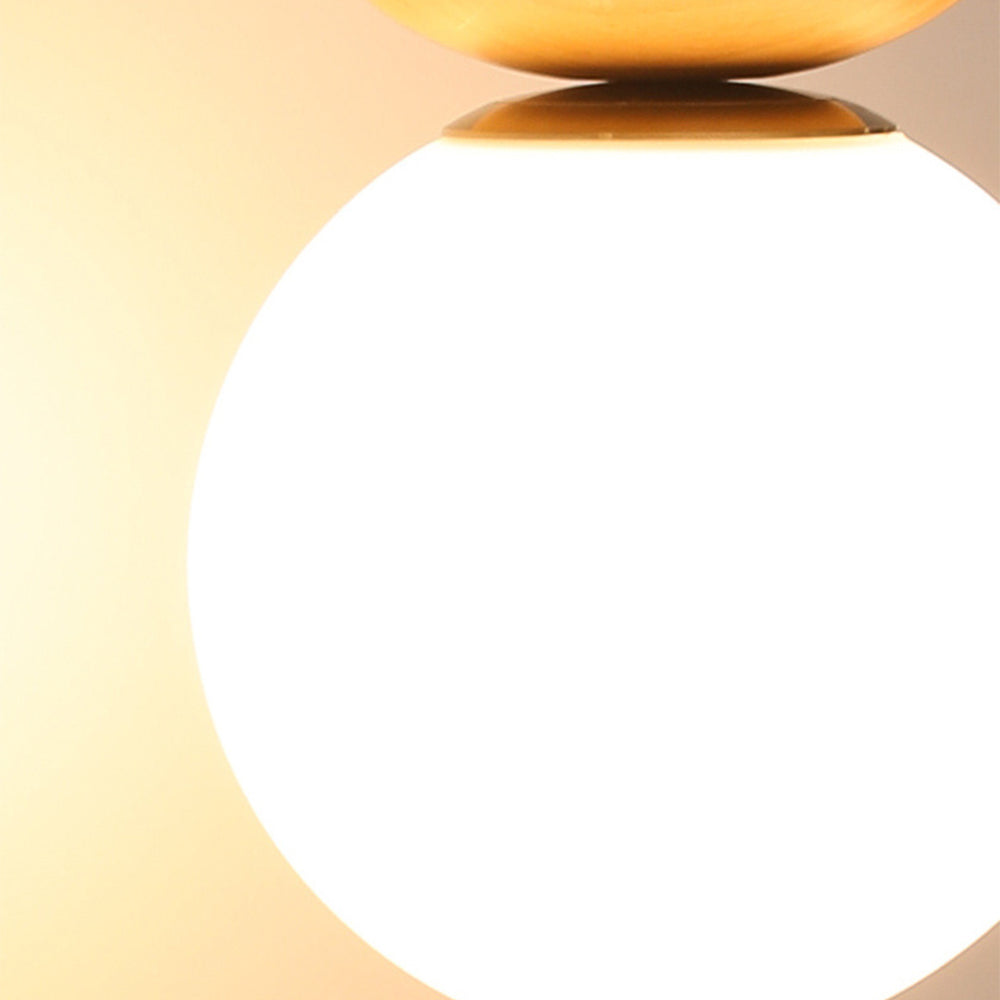 Lampada da soffitto Pundo – Vetro – Bianco – Ø16 cm – Minimalista