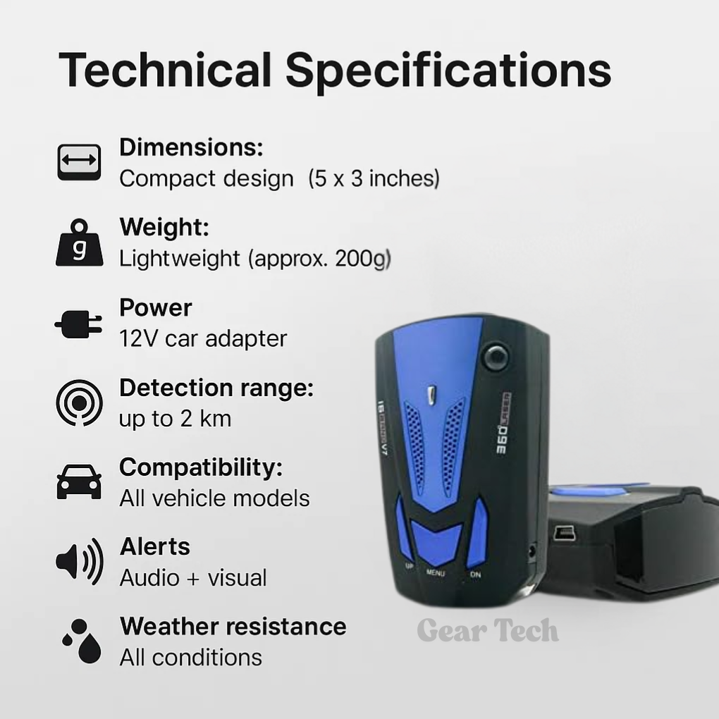 Rilevatore Radar NovaGuard Pro UK Con Avvisi Live Per Autovelox