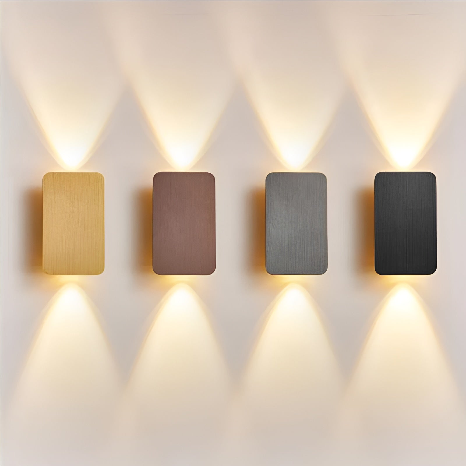 Resilux Applique – Alluminio – Bianco Caldo – Rettangolare – Moderna Lampada da Parete LED per Interni Eleganti