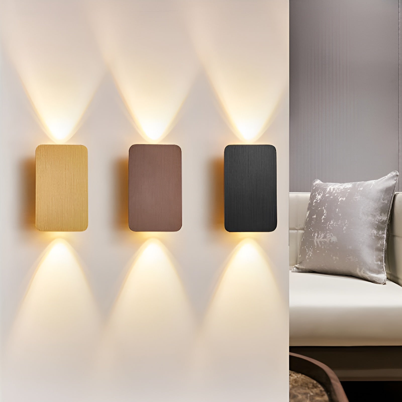 Resilux Applique – Alluminio – Bianco Caldo – Rettangolare – Moderna Lampada da Parete LED per Interni Eleganti