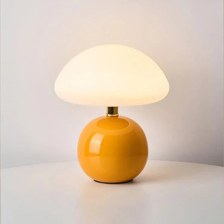 Riko Lampada da Tavolo – Ceramica – Multicolore – 22 cm – Giocosa e Stilosamente per Comodino o Tavolo