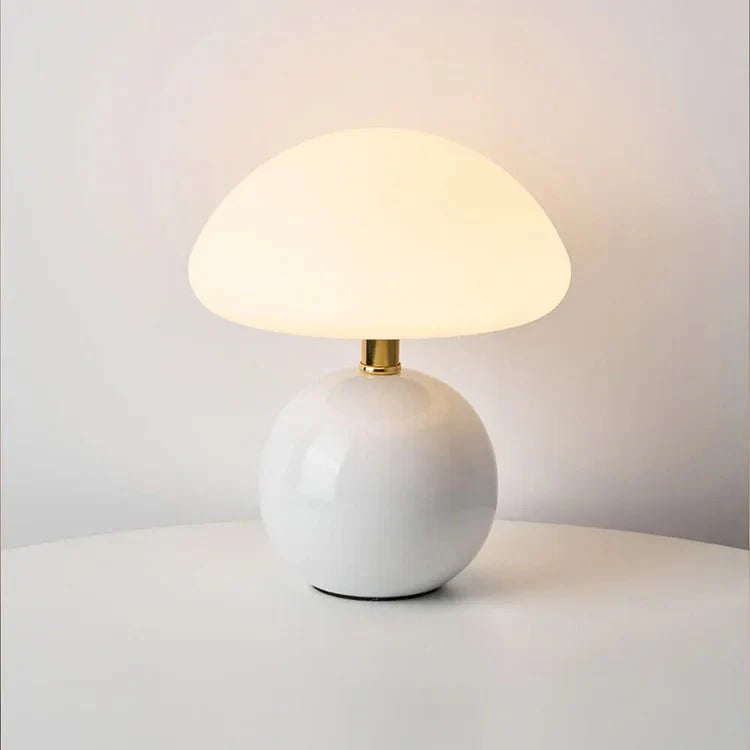 Riko Lampada da Tavolo – Ceramica – Multicolore – 22 cm – Giocosa e Stilosamente per Comodino o Tavolo