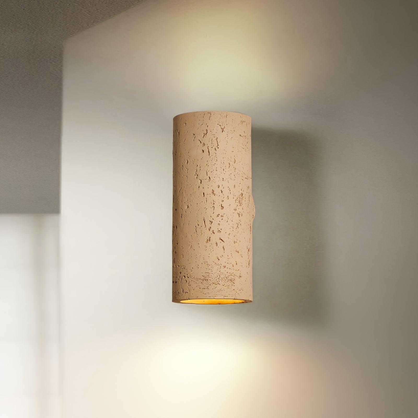 Rinalo Lampada da Parete – Materiale Composito – Grigio – Cilindrica – Design Moderno