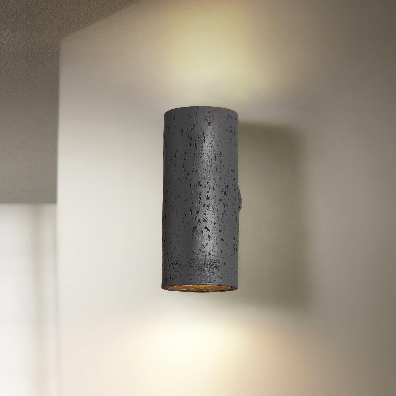 Rinalo Lampada da Parete – Materiale Composito – Grigio – Cilindrica – Design Moderno