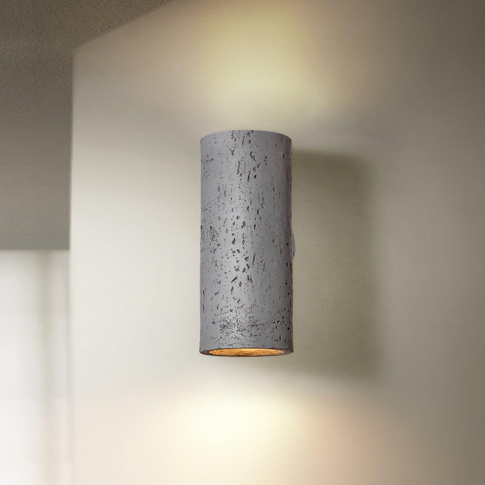 Rinalo Lampada da Parete – Materiale Composito – Grigio – Cilindrica – Design Moderno