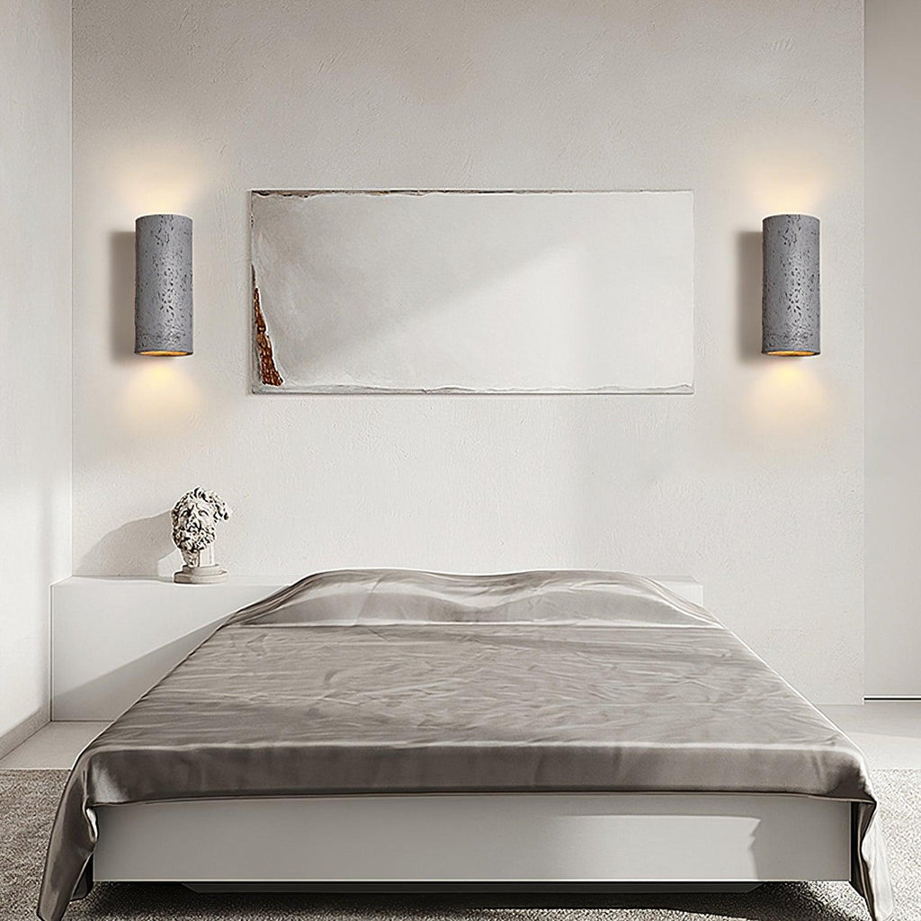 Rinalo Lampada da Parete – Materiale Composito – Grigio – Cilindrica – Design Moderno