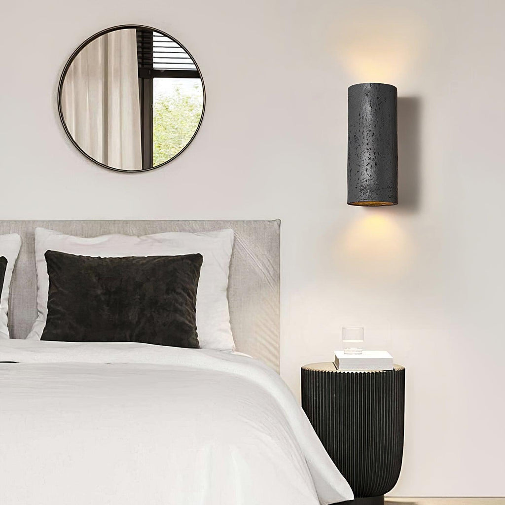 Rinalo Lampada da Parete – Materiale Composito – Grigio – Cilindrica – Design Moderno