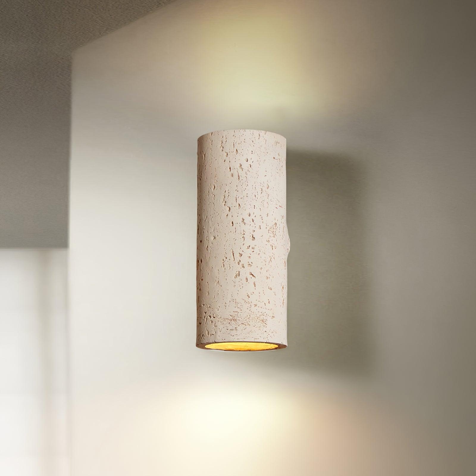 Rinalo Lampada da Parete – Materiale Composito – Grigio – Cilindrica – Design Moderno