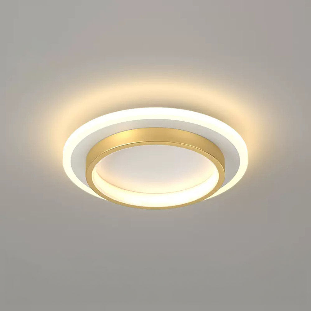 Lampada da soffitto Rouson – LED – Bianca – Ø 30 cm – Design moderno per soggiorni e corridoi