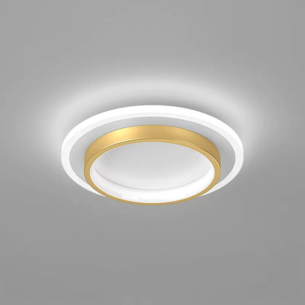 Lampada da soffitto Rouson – LED – Bianca – Ø 30 cm – Design moderno per soggiorni e corridoi