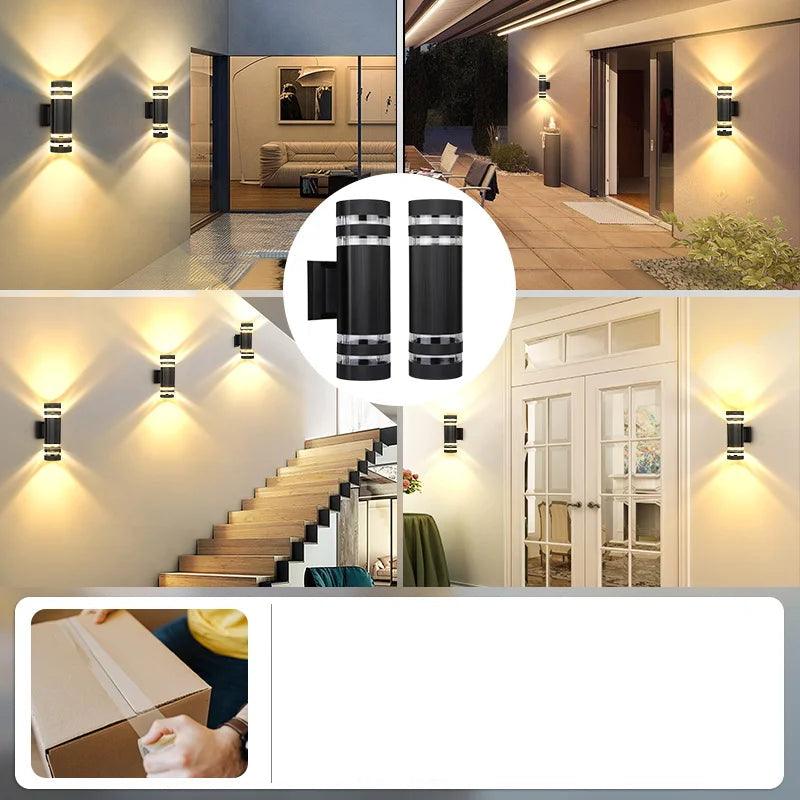 Lumivor Applique da Esterno | Luce Up-&-Down | Attacco E27 | IP65 Resistente alle Intemperie | 25×10×8 cm