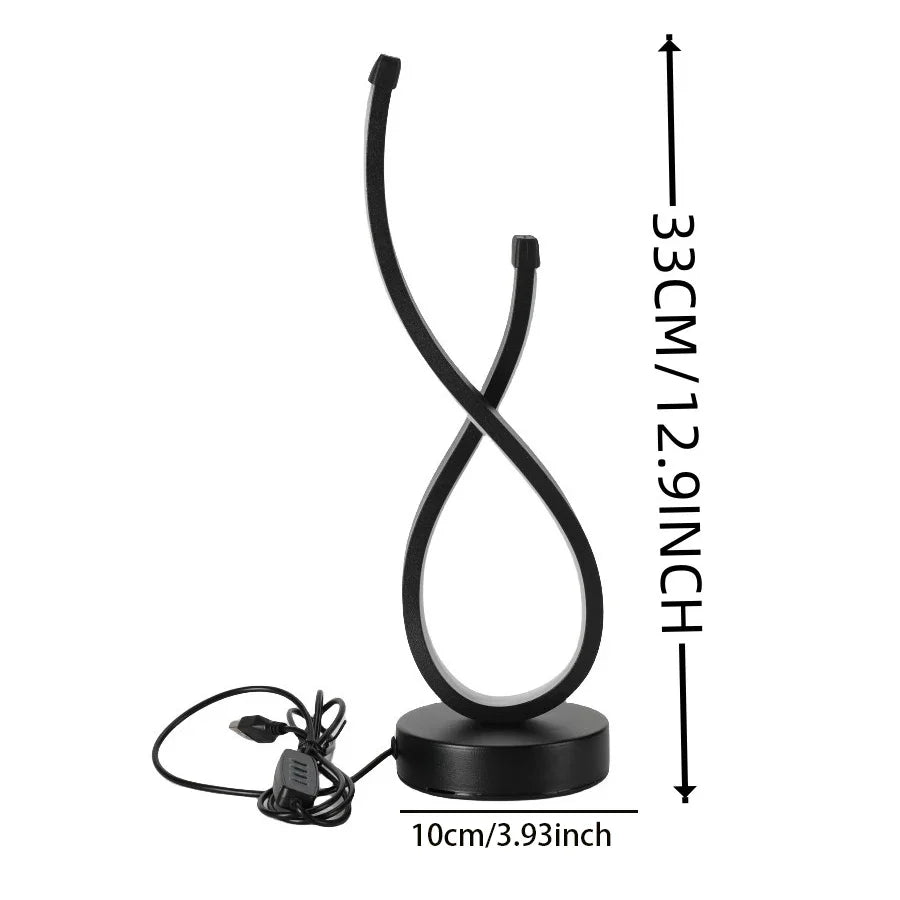 Lumoara Lampada da Tavolo LED | Dimmerabile | 3 Colori di Luce | Design Moderno