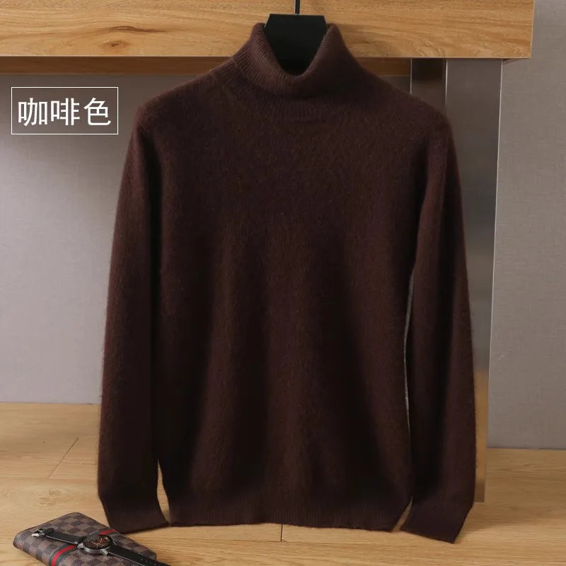 Maglione in Cashmere Aureo da Uomo, 100% Cashmere