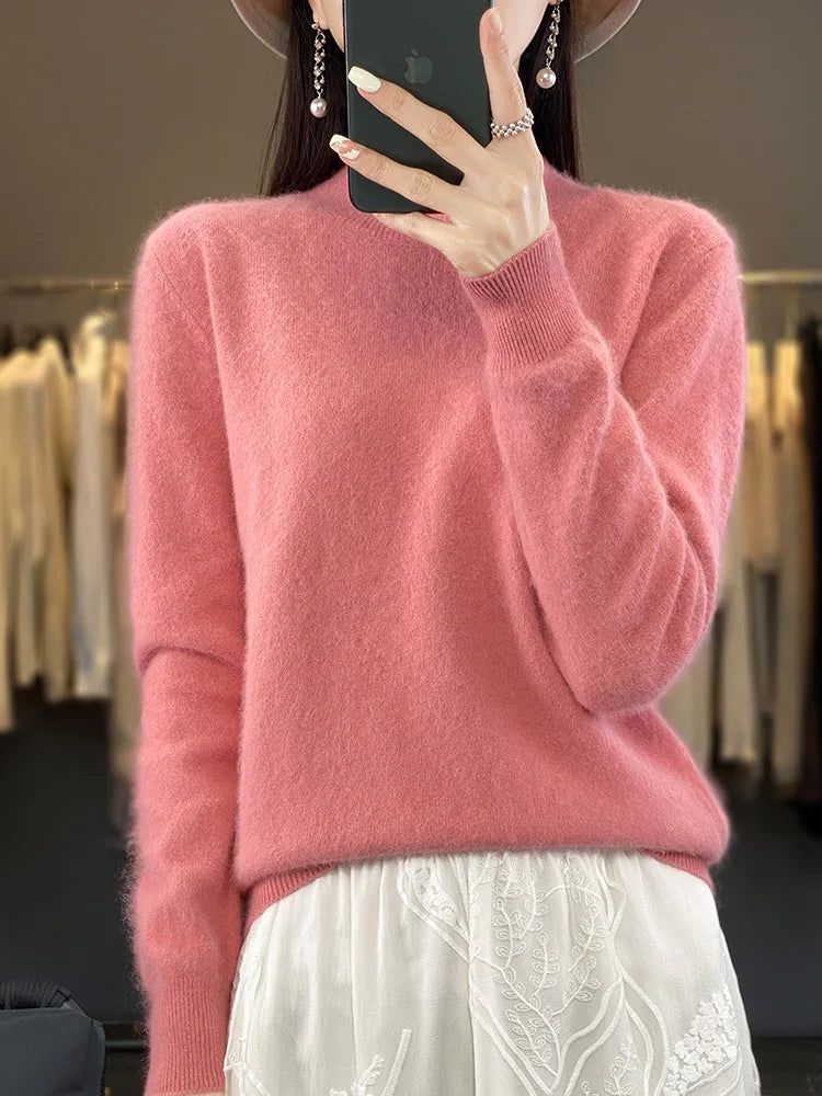 Maglione in Cashmere Ultra Morbido per Donna Lyria 100 Percento