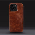 Custodia per iPhone Crownline in Pelle di Vacca Artigianale
