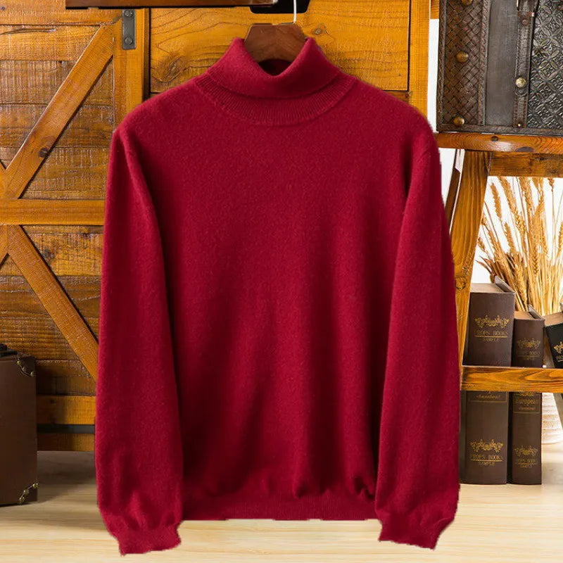 Maglione a Collo Alto da Uomo Sylvara in Cashmere 100%