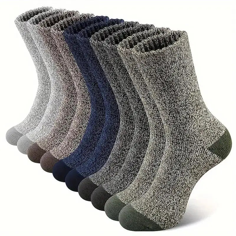 Calze in Merino AlpTherm | 5 Paia | Extra Spesse & Calde | Per Escursioni & Inverno | Unisex 38–46