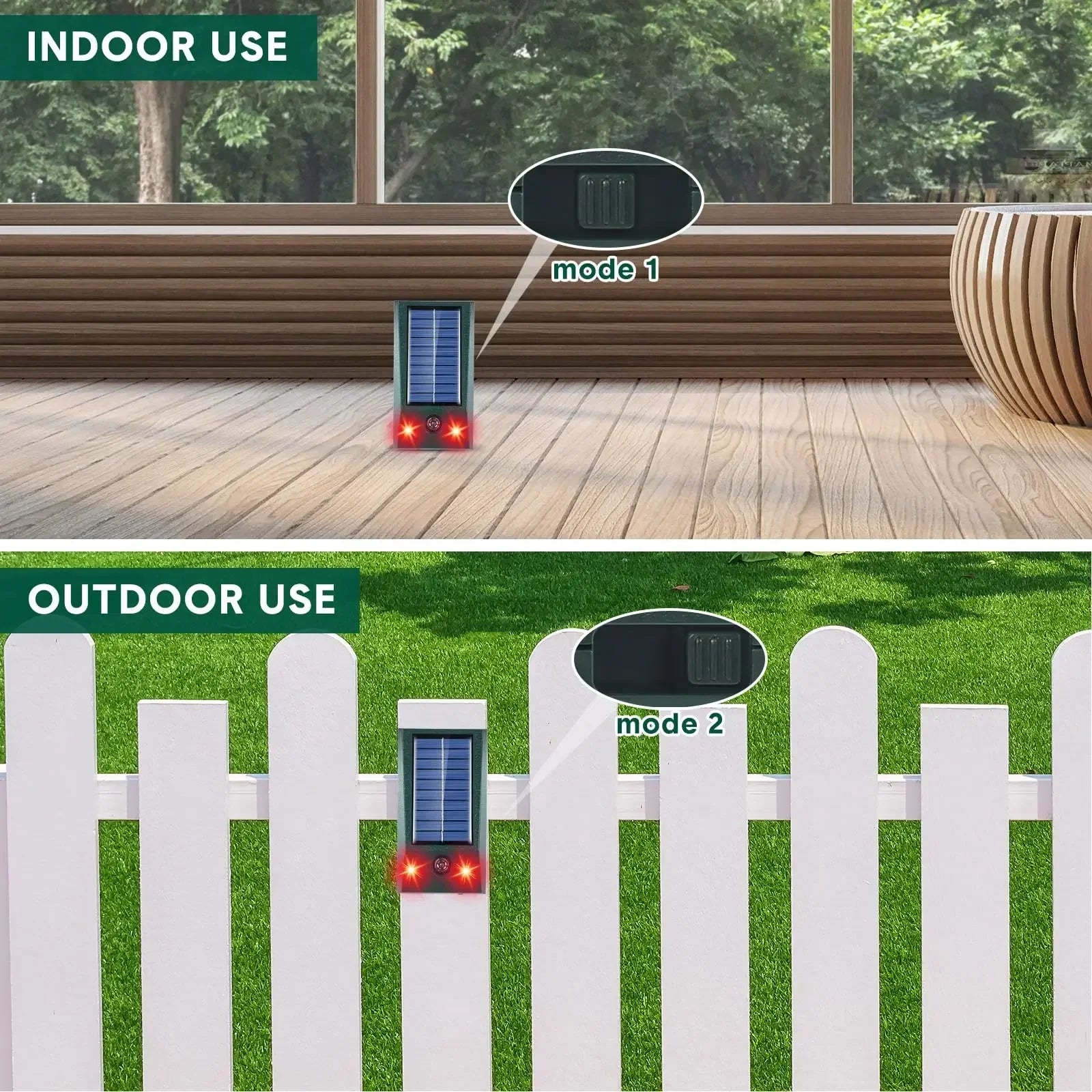 BirdAway | Repellente per Uccelli a Ultrasuoni | Alimentato da Sole & Resistente alle Intemperie