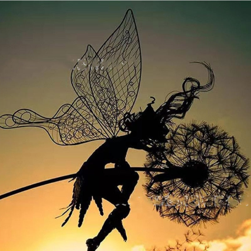 Incantevoli sculture da giardino delle fate: Decorazione da prato da sogno