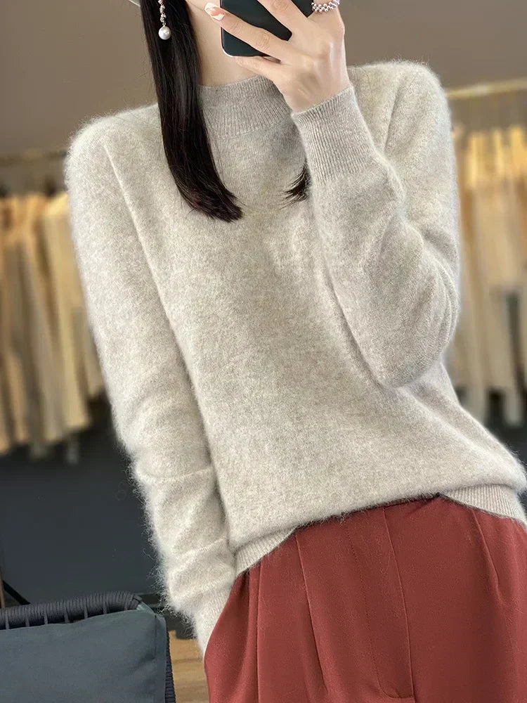 Maglione in Cashmere Ultra Morbido per Donna Lyria 100 Percento