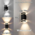 Lumivor Applique da Esterno | Luce Up-&-Down | Attacco E27 | IP65 Resistente alle Intemperie | 25×10×8 cm