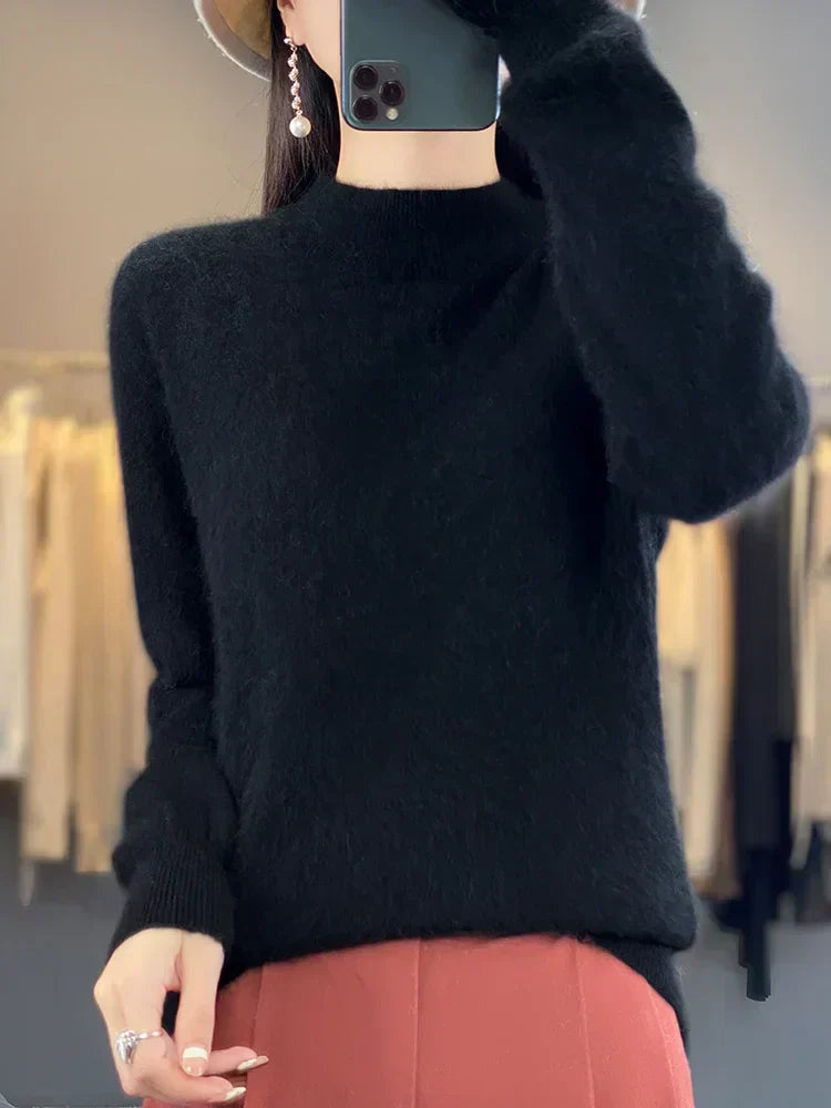 Maglione in Cashmere Ultra Morbido per Donna Lyria 100 Percento