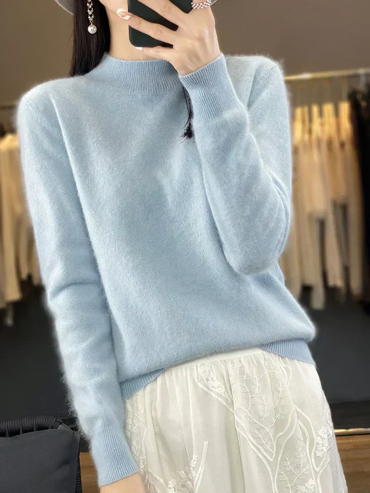 Maglione in Cashmere Ultra Morbido per Donna Lyria 100 Percento