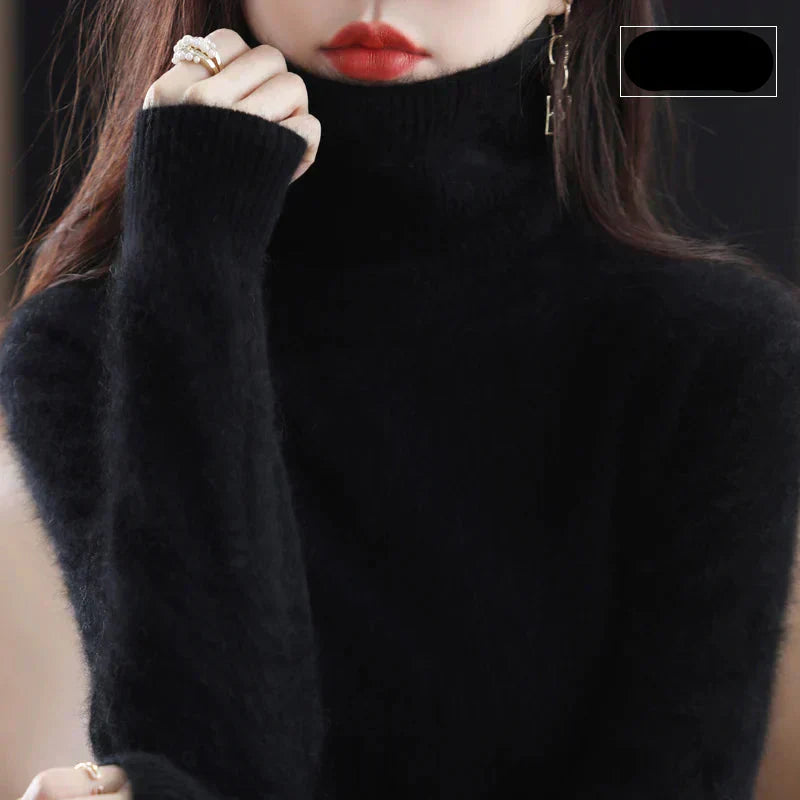 Maglione in Cashmere Nyorelle con Collo Alto per Autunno e Inverno