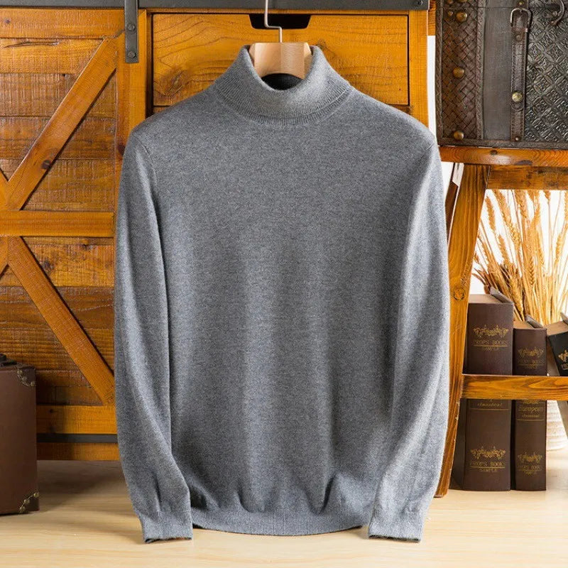 Maglione a Collo Alto da Uomo Sylvara in Cashmere 100%