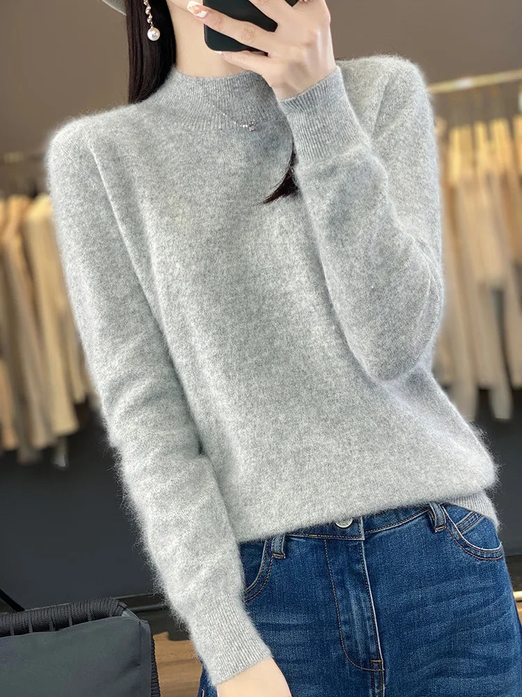 Maglione in Cashmere Ultra Morbido per Donna Lyria 100 Percento