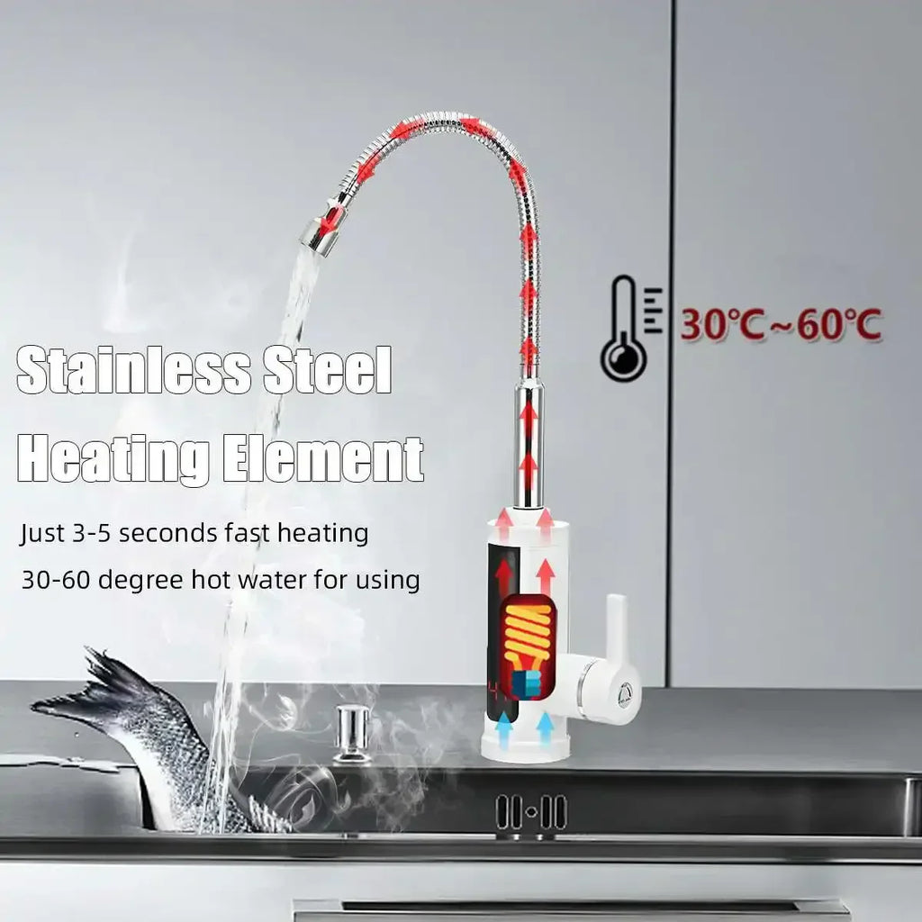 Brehn | Rubinetto da cucina elettrico da 3000W con acqua calda immediata - FlowHeat