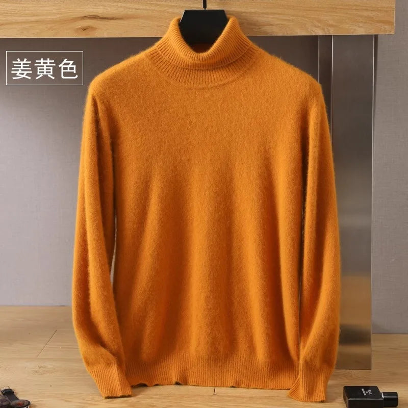 Maglione in Cashmere Aureo da Uomo, 100% Cashmere