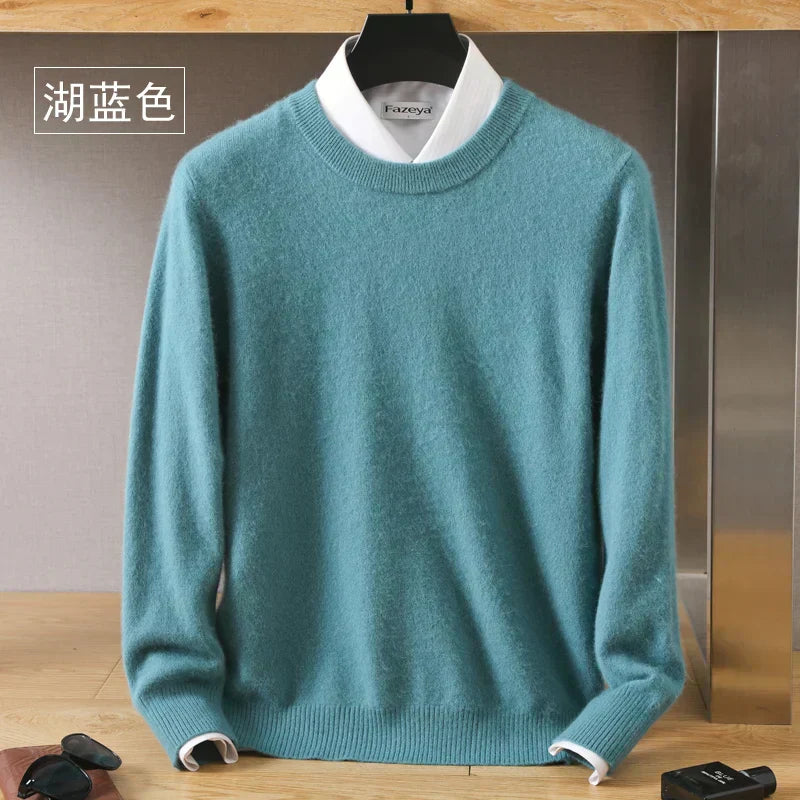 Maglione in Cashmere O-Collo di Lyra, Design Giapponese