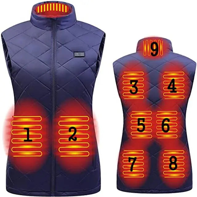 ThermaBelle Gilet Riscaldato per Donna | Gilet Riscaldato USB con Tecnologia Infrarossa | Leggero e Regolabile in Temperatura | Perfetto per Autunno e Inverno