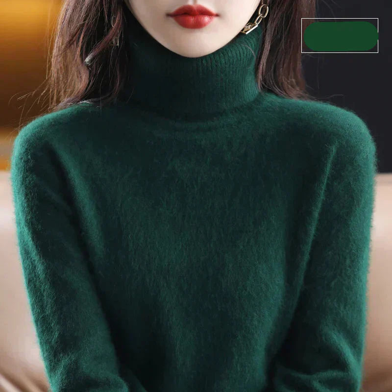 Maglione in Cashmere Nyorelle con Collo Alto per Autunno e Inverno