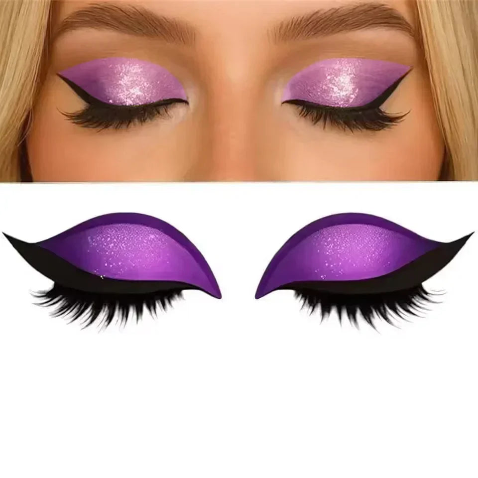 Adesivo per trucco occhi | Look glamour immediato in pochi secondi | Riutilizzabile, impermeabile e adattabile a ogni forma degli occhi
