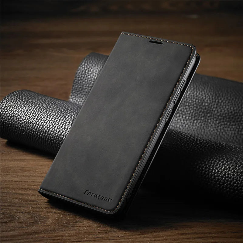 Sandsberg | Custodia in pelle per iPhone | Funzione di supporto magnetico per carte | Diversi colori