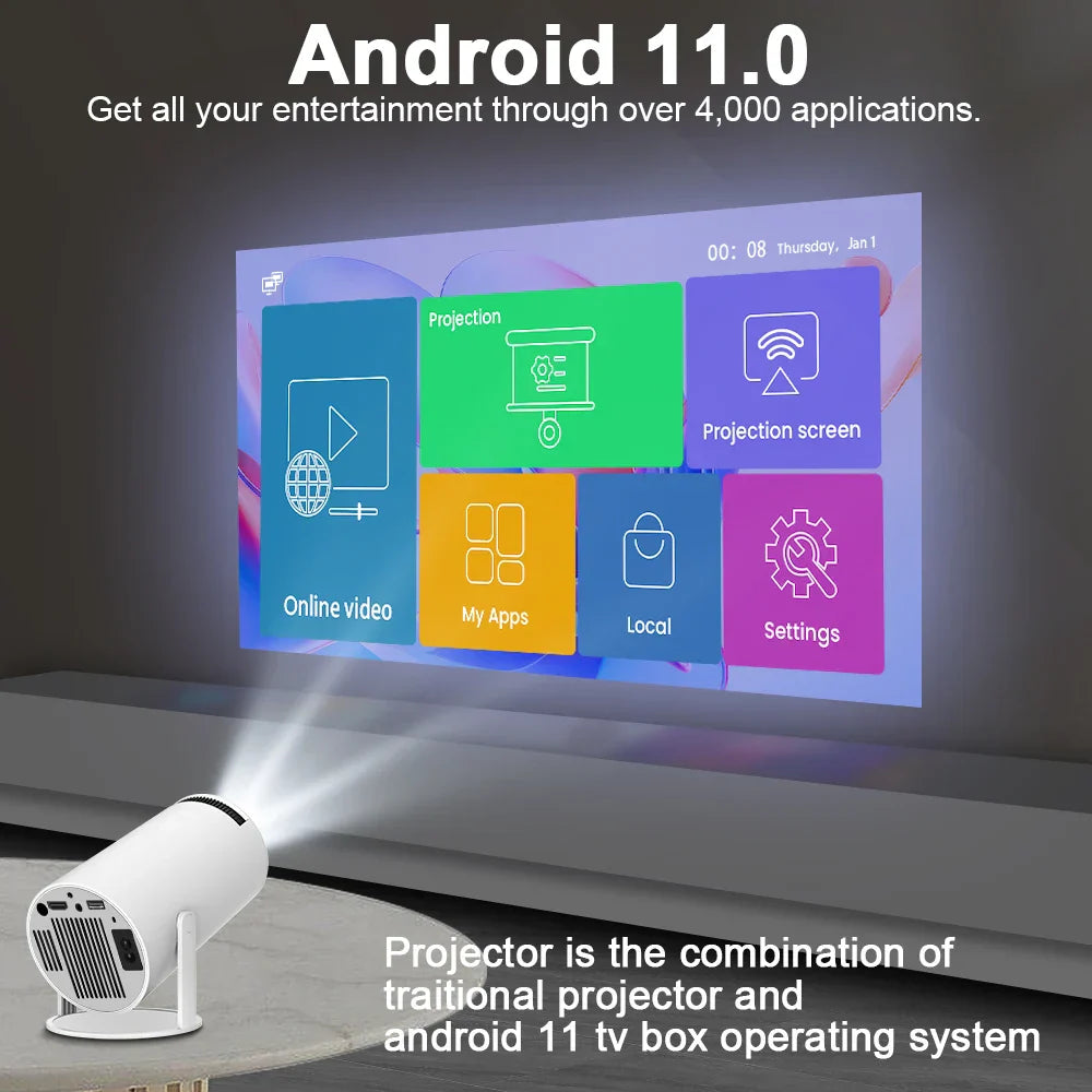 HomeVision Projector | Proiettore Ultra HD per Cinema
