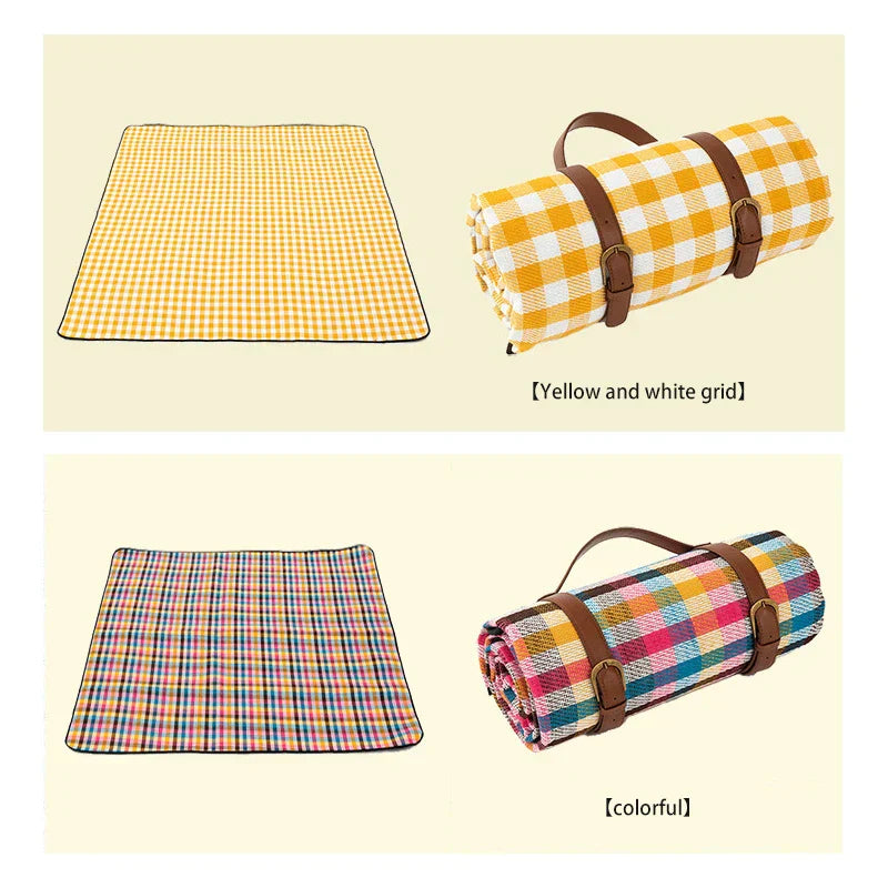 NovaPlaid | Coperta da picnic pieghevole impermeabile con manico | Brehn