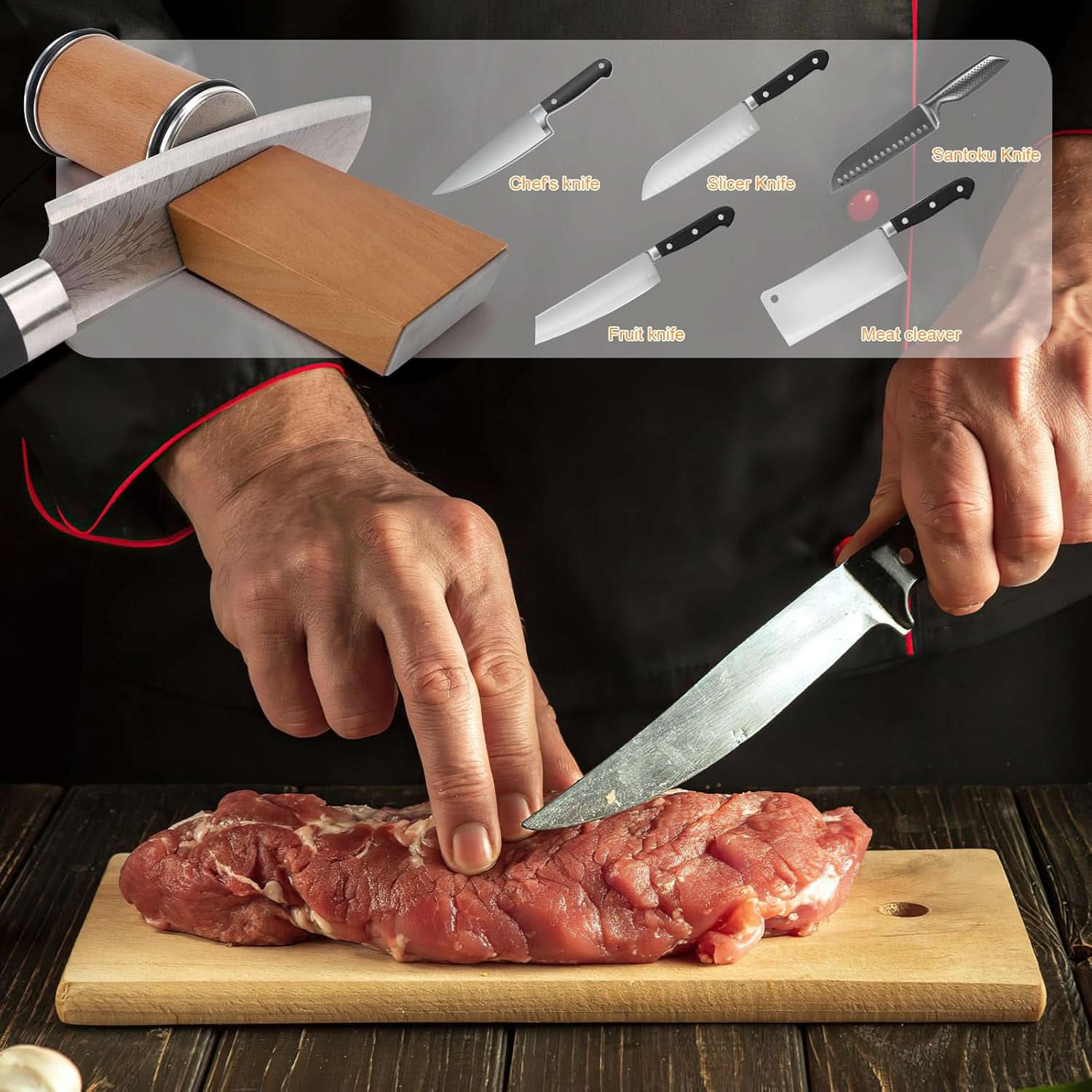 SHARPEDGE – Affilatore professionale per coltelli con rullo diamantato