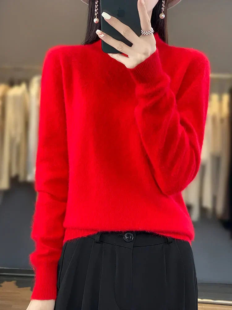 Maglione in Cashmere Ultra Morbido per Donna Lyria 100 Percento