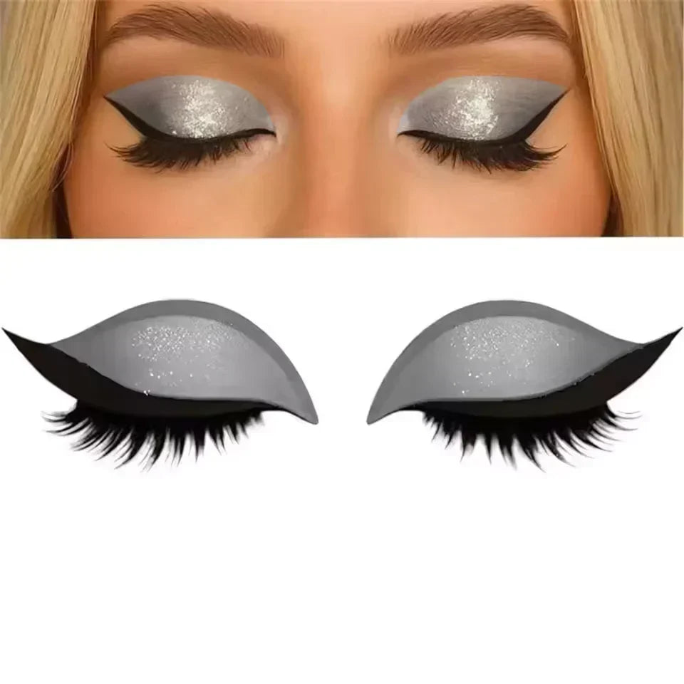 Adesivo per trucco occhi | Look glamour immediato in pochi secondi | Riutilizzabile, impermeabile e adattabile a ogni forma degli occhi