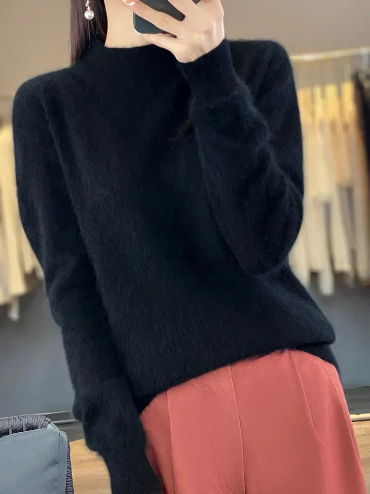 Maglione in Cashmere Ultra Morbido per Donna Lyria 100 Percento
