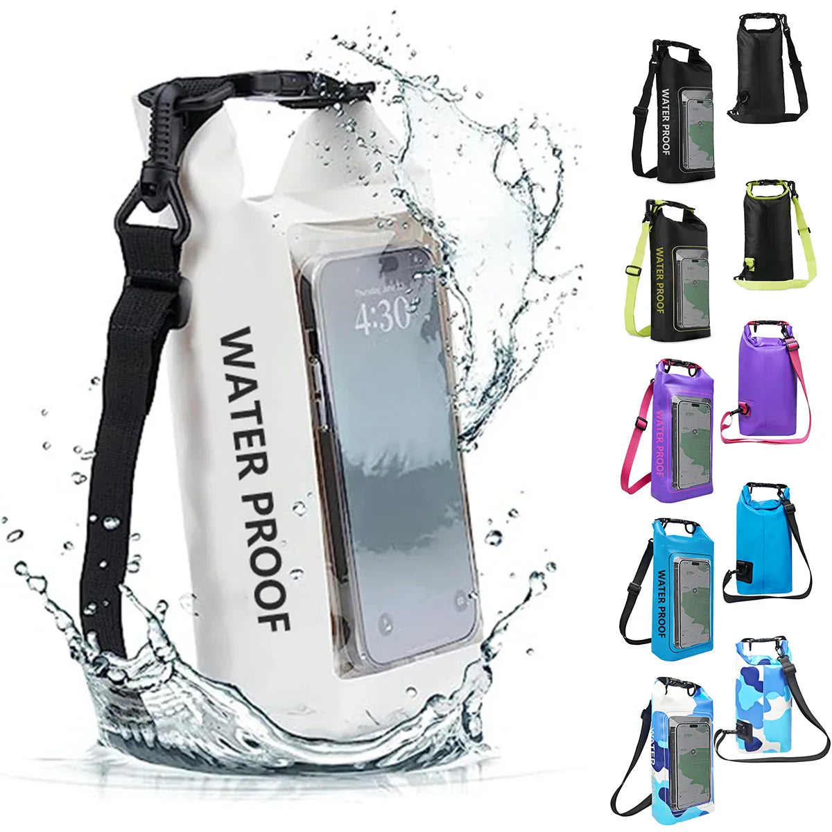 DryGuard | Borsa impermeabile | Compatibile con touchscreen | Compatta e robusta | Per avventure all'aperto